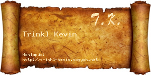Trinkl Kevin névjegykártya