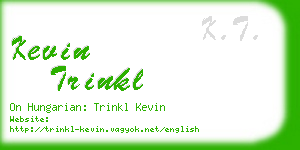 kevin trinkl business card